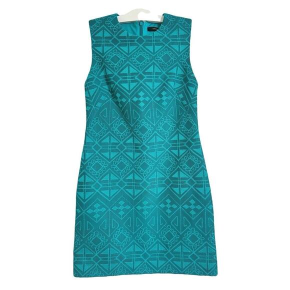 Cynthia Steffe Jade Sleevless Tiled Mesh Shift Dress Size 2 - Picture 3 of 12